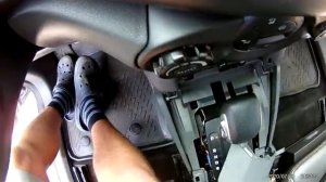 Ford Ecosport - регулировка ручного тормоза после обслуживания задней тормозной системы