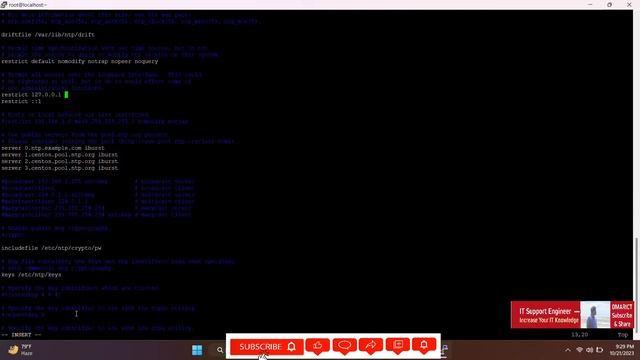 Install & Configure NTP on Centos 8 Step by Step | IT Support Engineer | omarict | ntp Configure смотреть онлайн