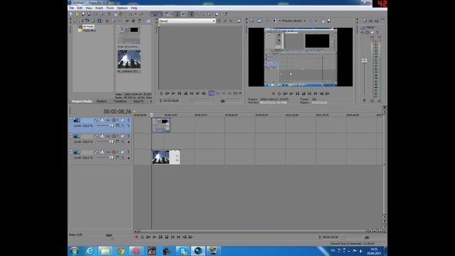 КАК наложить одно видео на другое в sony vegas смотреть онлайн