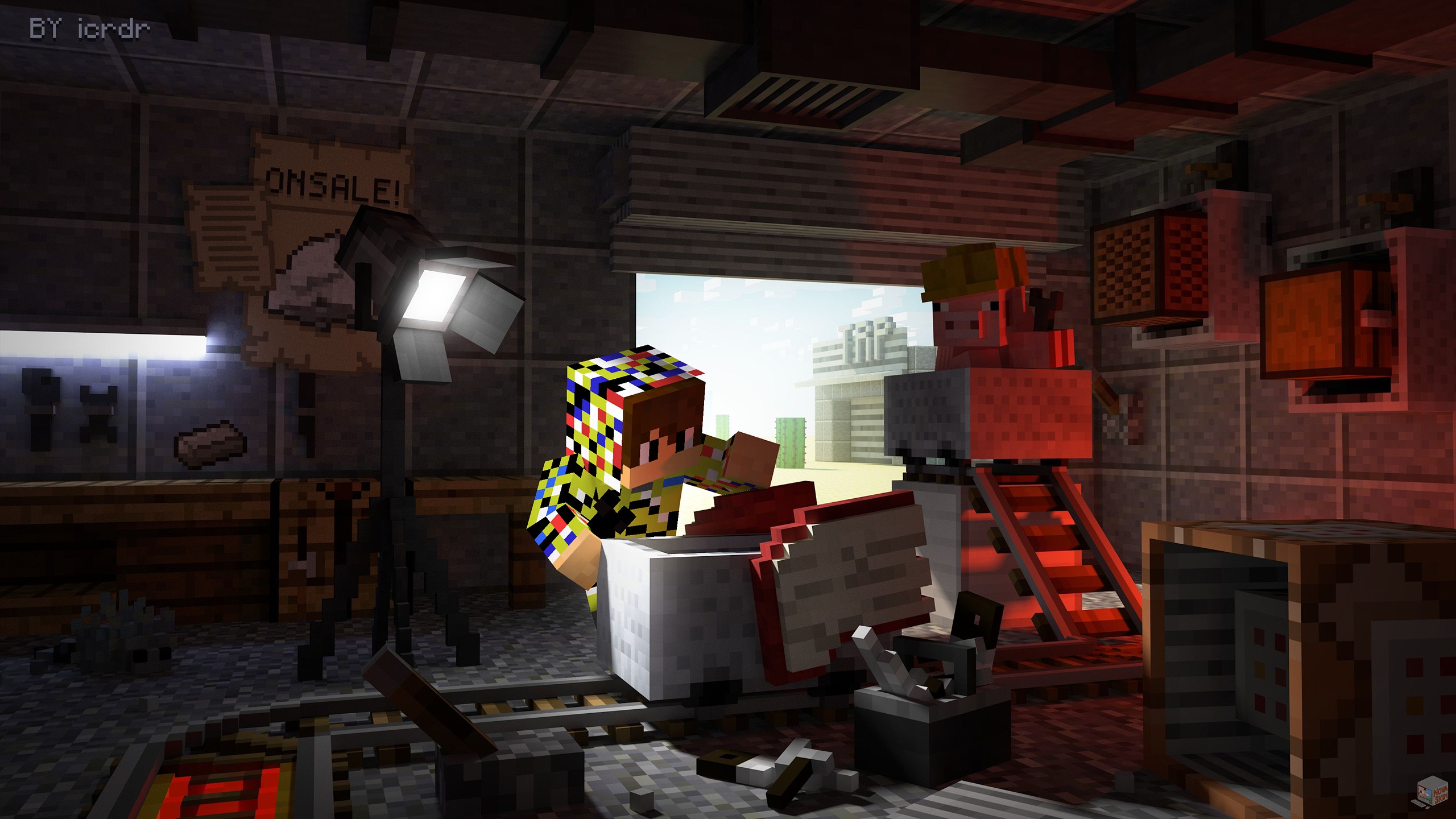 Автобус в майнкрафте. смотреть онлайн