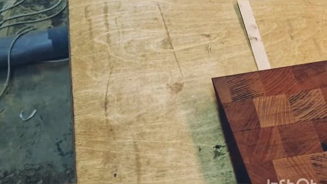 Торцевая разделочная доска из бука. смотреть онлайн