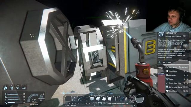 Space Engineers #03 Обновление 1.195 Sparks of the Future. Хардкорное выживание в открытом космосе. смотреть онлайн