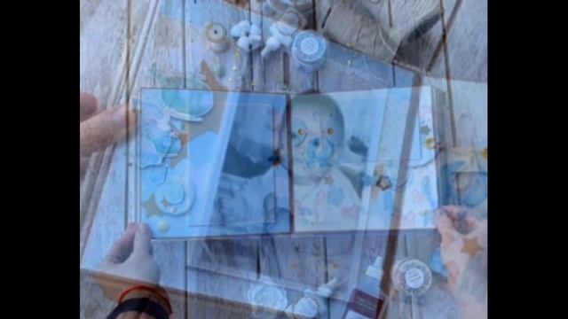 Детский фотоальбом ручной работы. Альбом для мальчика. смотреть онлайн