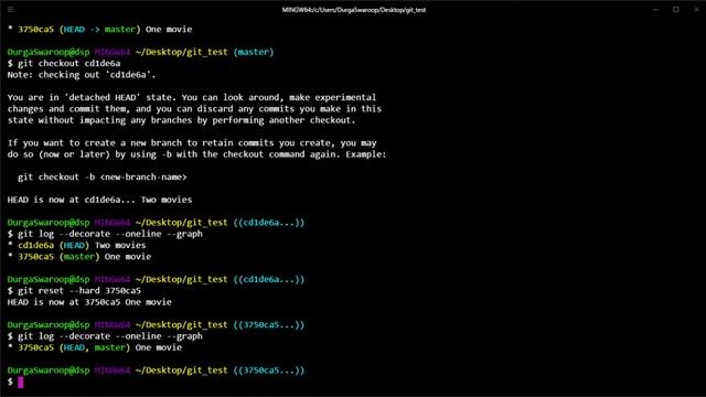 Undo Git hard reset смотреть онлайн