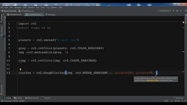 Python OpenCV Circle Detection With HoughCircles смотреть онлайн