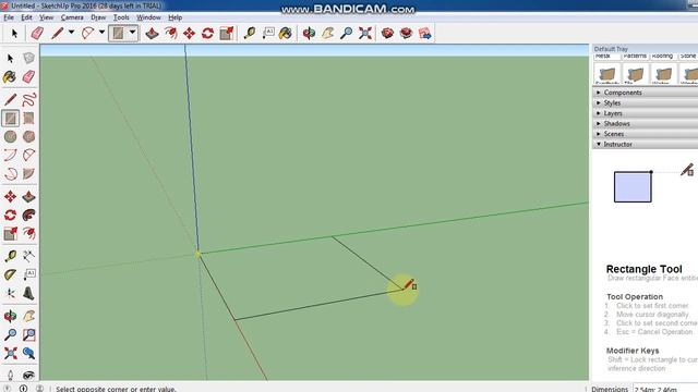 Создать прямоугольник в Sketch Up смотреть онлайн