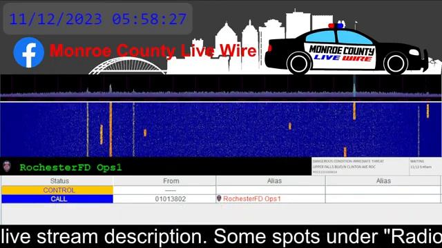 Monroe County Live Wire Fire, EMS, Police Scanner 24/7 11/12/2023 AM смотреть онлайн