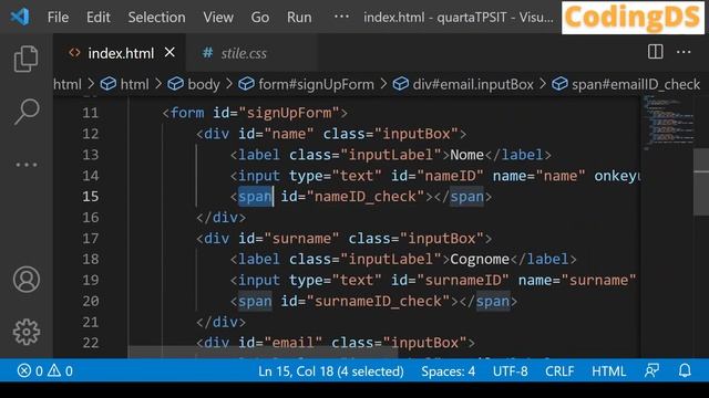 Validazione Form in Javascript - Lezione 6 [ ITA ] смотреть онлайн