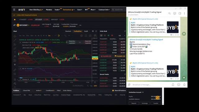 Live Crypto Trading using telegram signal (mainly RSI) смотреть онлайн