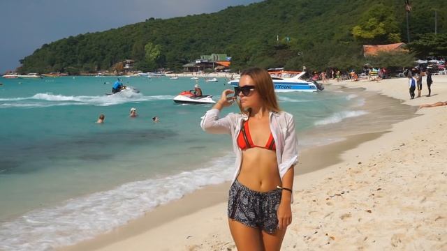 Остров Ко ЛАН - Жемчужина Паттайи! Путешествие на Байке по Ко Лану. Обзор Пляжей. Таиланд смотреть онлайн