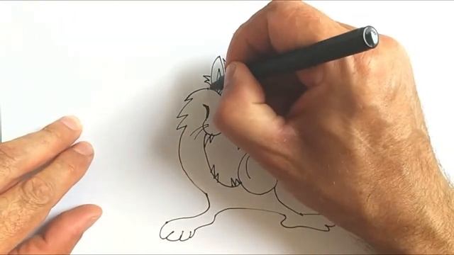 Scary Wolf. Draw a Caricature. смотреть онлайн