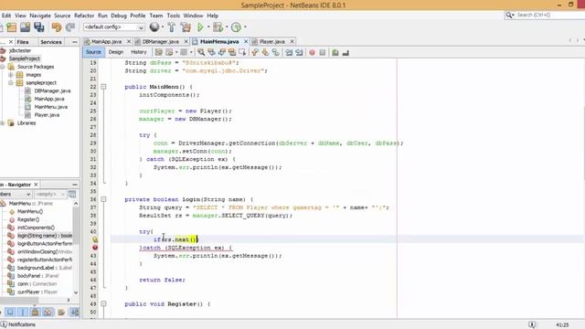Connecting to a database with Netbeans Java app and Msql JDBC смотреть онлайн