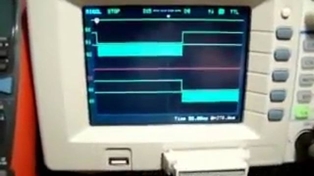 Rigol DS1042CD работа с логическим анализатором встроенным в осциллограф смотреть онлайн