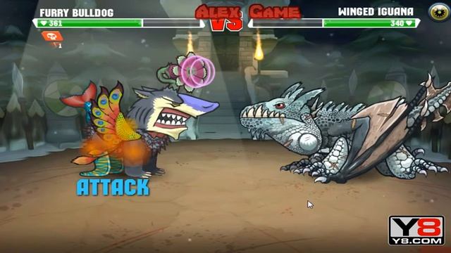 Mutant Fighting Cup 2 (Asia Cup 17) Furry Bulldog VS Winged Iguana (Dog Part 57) смотреть онлайн