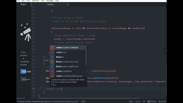 Unity 3D Tower Defense Turret tutorial смотреть онлайн