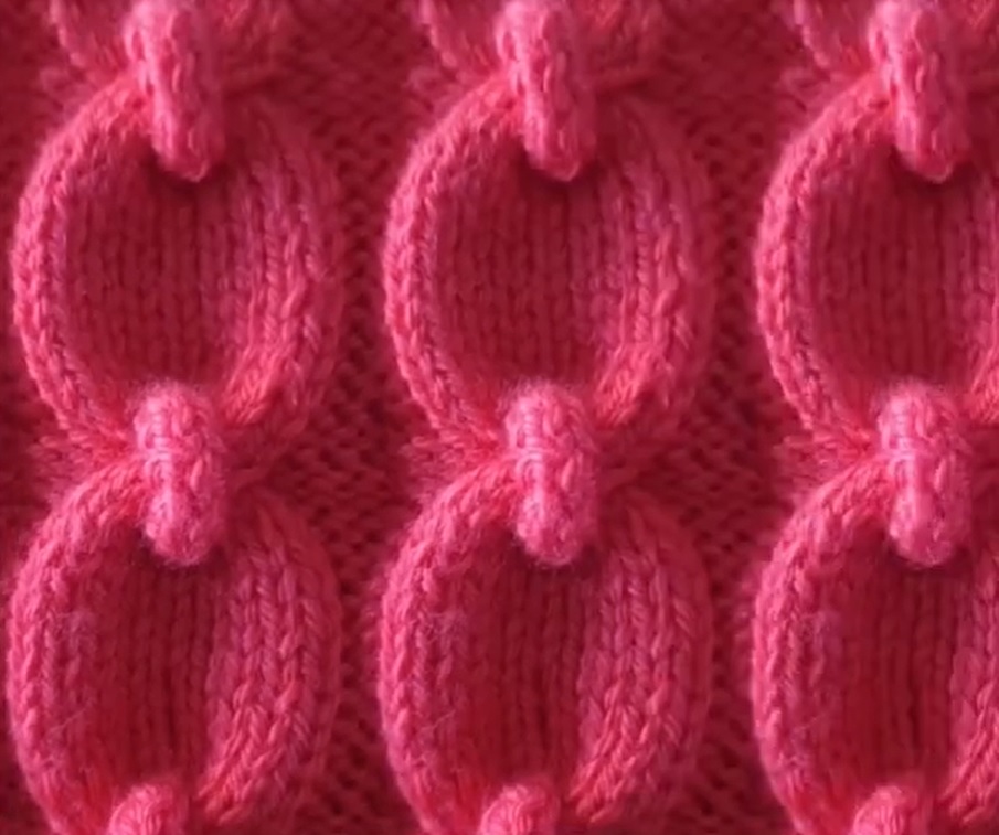 Узор спицами цепи смотреть онлайн