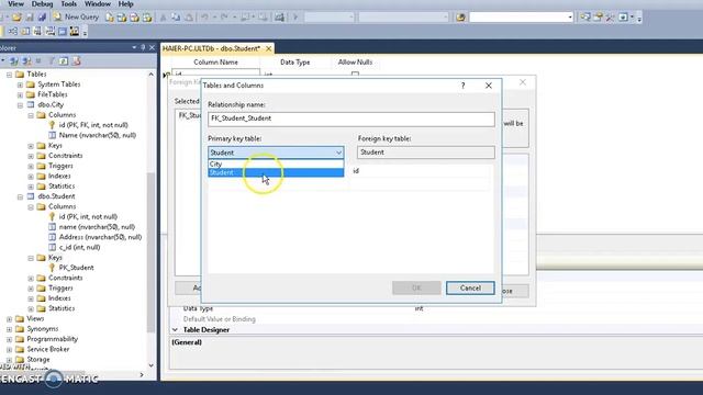 How set Foreign Key in Sql Server Database Tables 8 смотреть онлайн