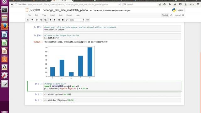 How to change the size of Plot Figure Matplotlib Pandas смотреть онлайн