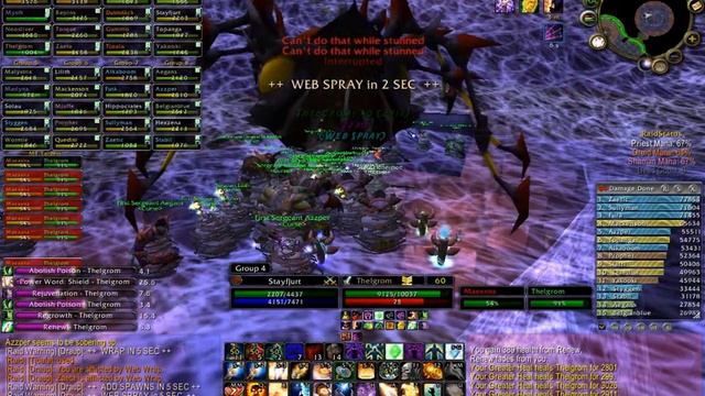 Curse vs Maexxna (Naxxramas WoW Vanilla) смотреть онлайн