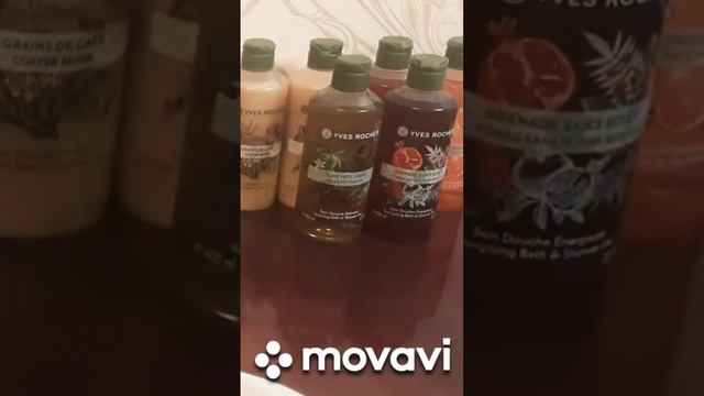 #Гранат и пряные ягоды, Олива и петигрен, Миндаль и флердоранж гели для душа #yvesrocher смотреть онлайн