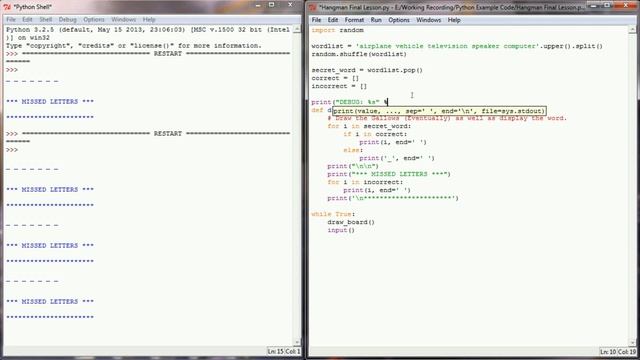 Let's Program Hangman - Making Hangman 1 of 3 смотреть онлайн