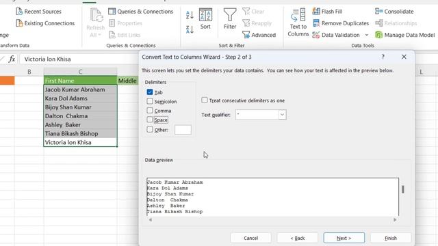 How to separate first name middle name and last name in excel using formula смотреть онлайн