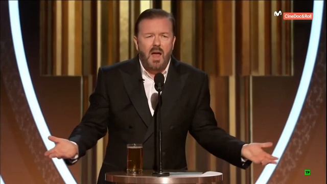 Ricky Gervais Brutal Honesty Calls Out EVERYONE in Hollywood Golden Globes смотреть онлайн