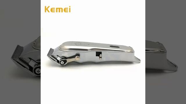 Профессиональный триммер для волос kemei, мощная металлическая машинка стрижки волос, электрический смотреть онлайн