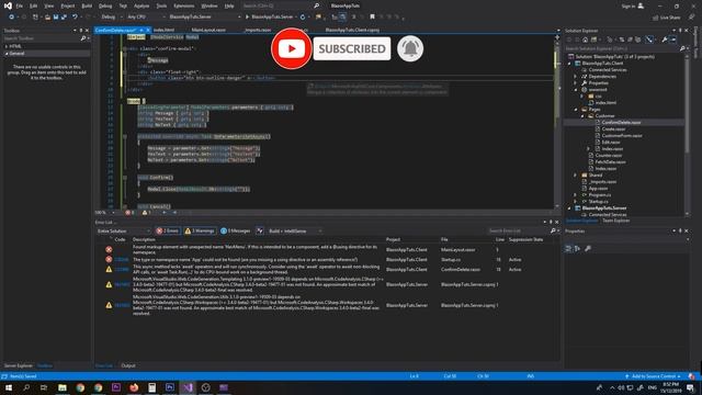 Getting Started Blazor Web Framework Blazored Modal Confirm Delete | DenRic Denise смотреть онлайн