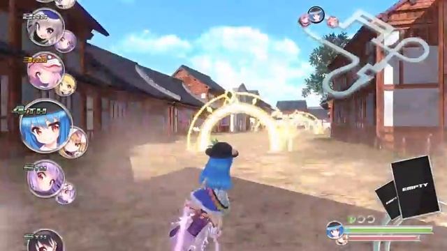 Gensou Skydrift - Yukari Yakumo and Tenshi Hinanawi Gameplay смотреть онлайн