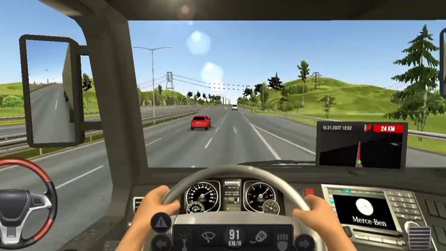 mercedes Benz actros/first job delivery || truck simulator 2018 смотреть онлайн