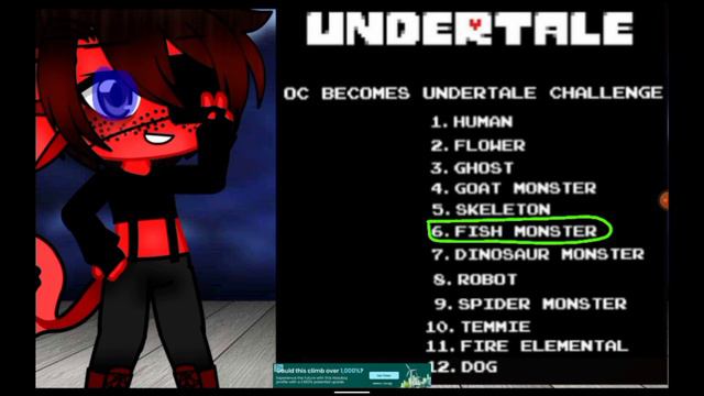 Undertale OC challenge (Fish monster) смотреть онлайн