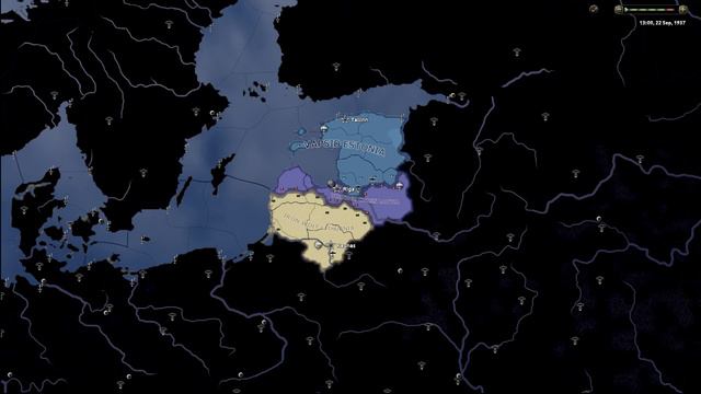Hoi 4 Baltic states Battle royale timelapse смотреть онлайн