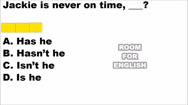 Question Tags Test 6 - English Question Tags Quiz (English Grammar Tag Question Exercises) смотреть онлайн