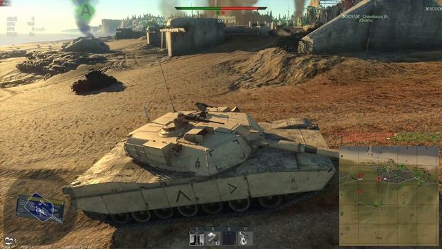 War Thunder - M1 Abrams tank (Realistic Battles "Normandy") смотреть онлайн