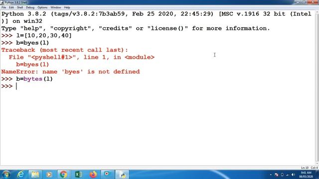 List, byte, bytearray on idle смотреть онлайн