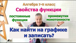 Промежутки монотонности – промежутки возрастания и убывания. Постоянные функции