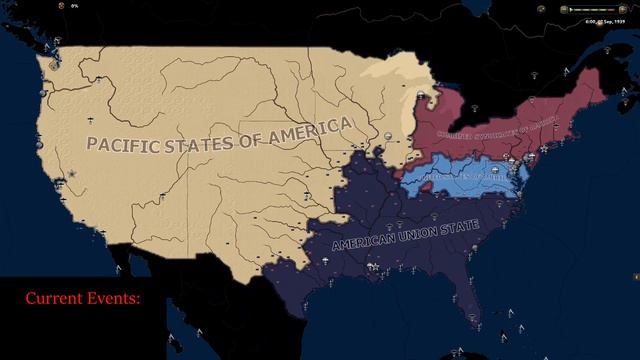 The Second American Civil War - Kaiserreich Timelapse смотреть онлайн