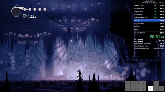 Hollow Knight any% NMG 1.4.3.2 [38:07] смотреть онлайн
