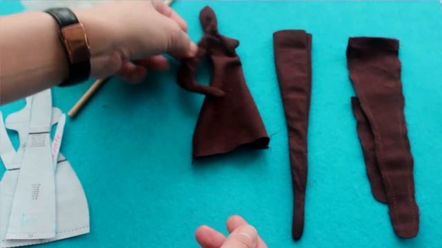 Кукла Тильда Африканка. Шьем вместе. Мини мастер-класс. Часть 1. смотреть онлайн