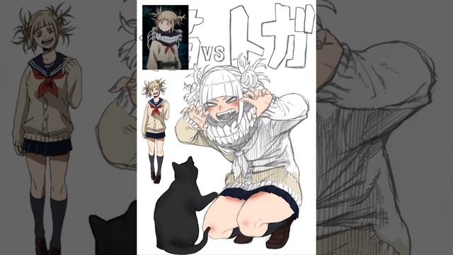 Toga Himiko//Horikoshi Sketch Colouring//Time-Lapse смотреть онлайн