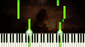 GODZILLA (2014) THEME - EASY Piano Tutorial