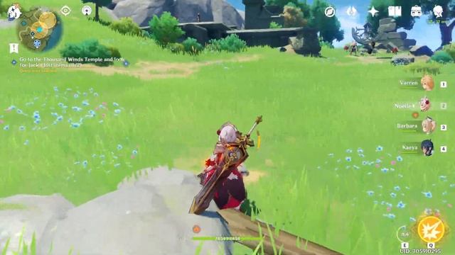 Go to the Thousand Winds Temple and look for Jack's lost items Genshin Impact 2/2 смотреть онлайн