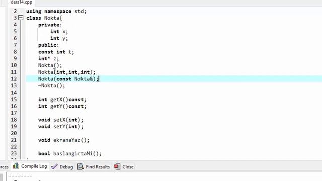 C++ ile (OOP) Nesne Yönelimli Programlama : Kopyalama Kurucusu ( Copy Constructor) смотреть онлайн