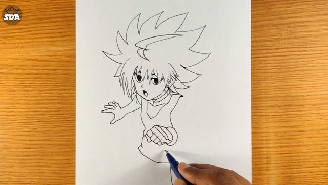 How to draw Free De La Hoya from Beyblade Burst - Step By Step Drawing смотреть онлайн