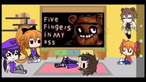 реакция семьи Афтонов на { а какой по итогу сюжет} фнафа 2/5 гача лайф