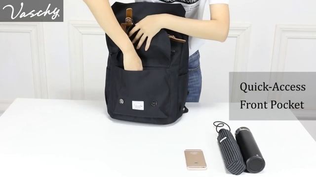 Casual School Backpack for Men and Women from VASCHY смотреть онлайн