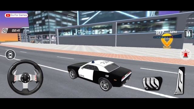 Police Car Driving Simulator Gameplay - Police Car Racing Game - Cop Game part 1 смотреть онлайн