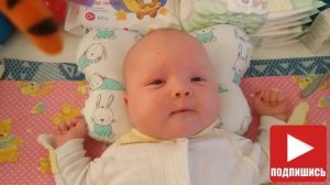 КАК МАЛЫШ ГУЛИТ. Ребенок  2 месяца разговаривает с папой.