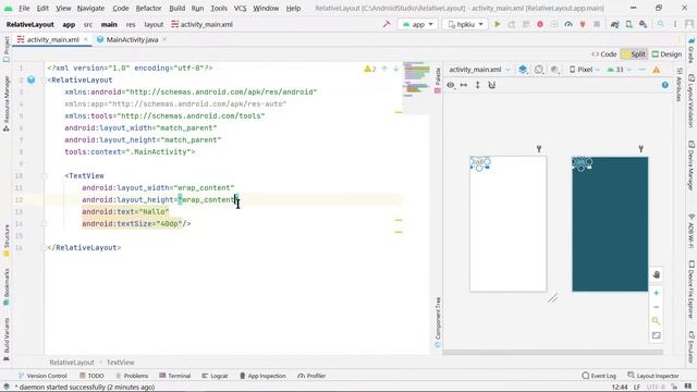 Relative Layout смотреть онлайн